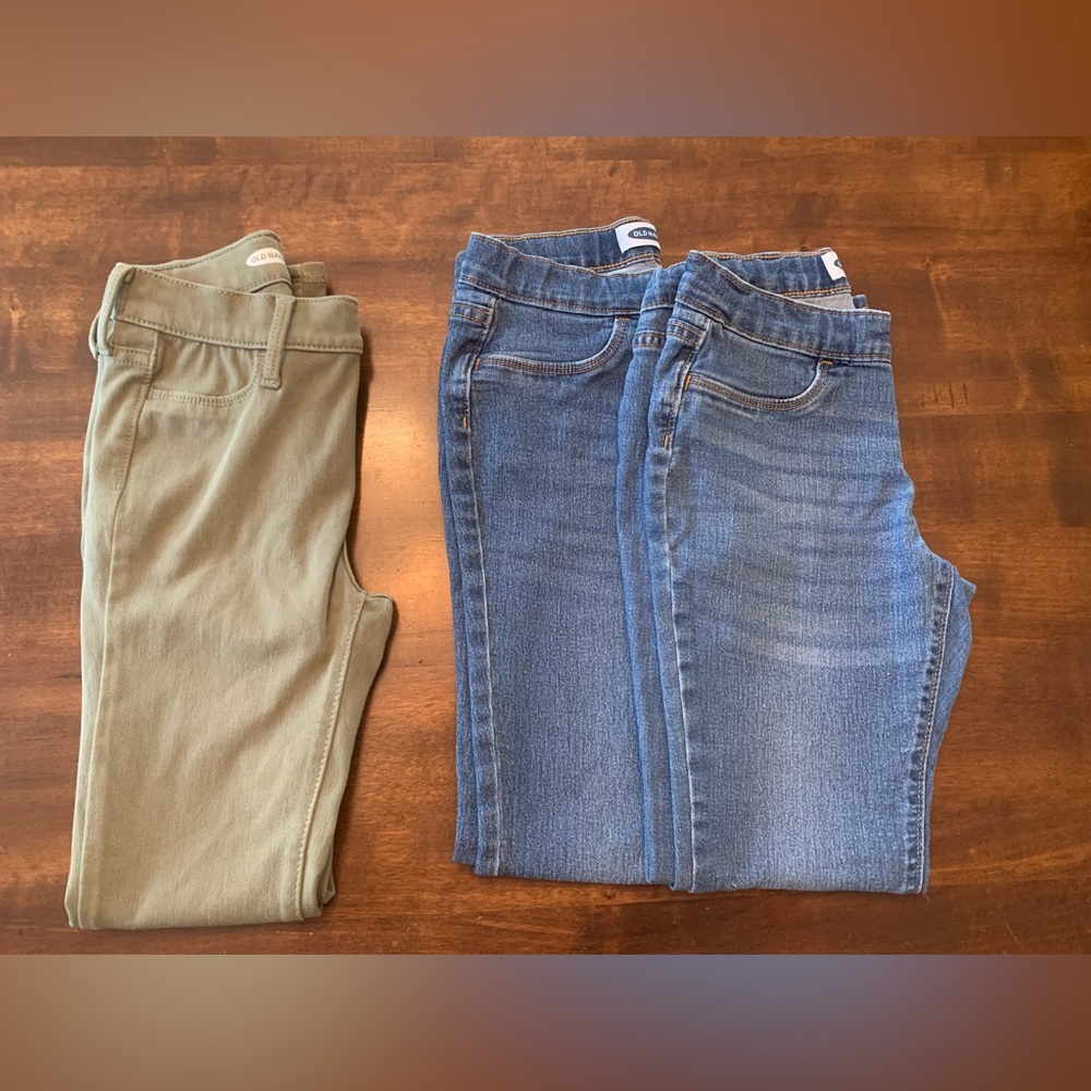 3 pair Girls Old Navy Jeans/Jeggings, size 12